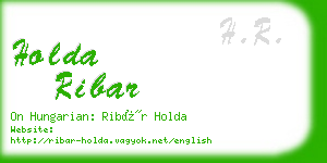 holda ribar business card